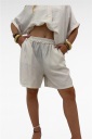 completo camicia e shorts tonfano